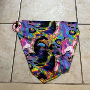 Shein sz L petite colorful psychedelic hippie bohemian halter top shirt